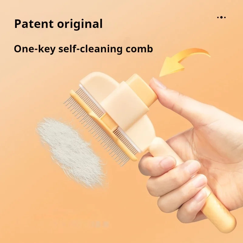 Pet Hair Remover Brush – Grooming Comb for Long-Haired Dogs & Cats